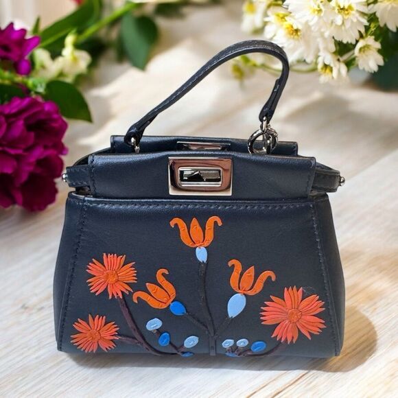Fendi Micro Nappa Botanic Garden Peekaboo - Picture 1 of 13